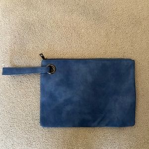 - Blue wristlet bag 12.5" x 9"